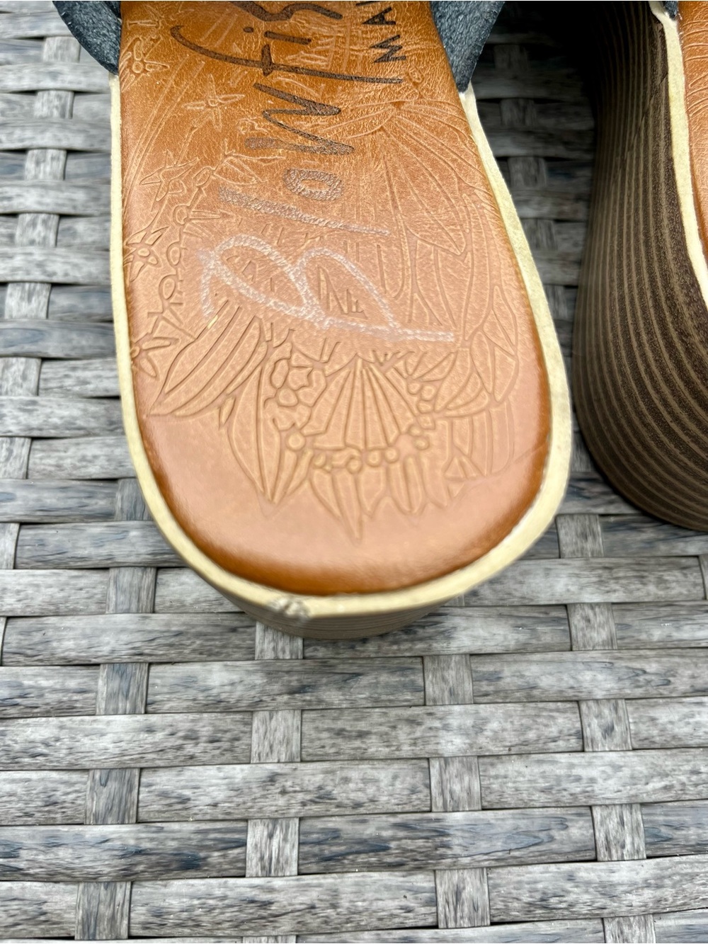 Blowfish Malibu Black Platform Slide Sandals - Picture 5 of 9